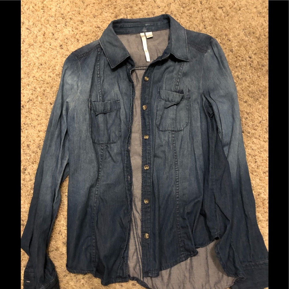 Denim long sleeve shirt/jacket